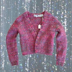 Multicolored Wool Cardigan
